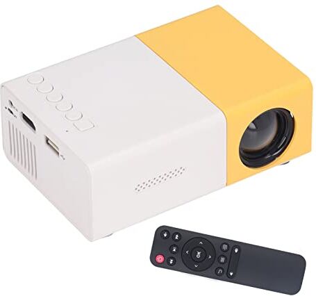 Bewinner Mini Proiettore, Proiettore Cinematografico Portatile 1080P Aggiornato, Videoproiettore Multimediale per Home Theater, Proiettore per Esterni Può Essere Collegato Al Disco U della Fotocamera del(EU)