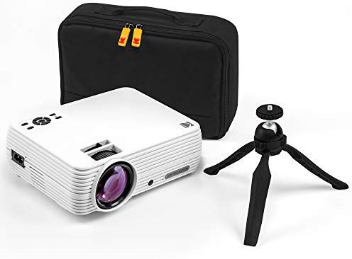 Kodak FLIK X4 Home Projector   Sistema Home Theater compatto 4.0 Progetti fino a 150 pollici con compatibilità 1080p e lampada LED luminosa   VGAAVHDMIUSBTF Ingressi   Telecomando, treppiede e