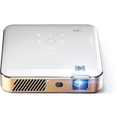 Kodak Luma 500 Mini proiettore, Proiettore di film, Google TV, Bianco Streaming integrato, modalità Eco 2 ore, 1080p nativo, ingresso 4K, messa a fuoco automatica e keystone Kodak Luma 500 Mini proiettore, Proiettore di film, Google TV, Bianco Streaming integrato, modalità Eco 2 ore, 1080p nativo, ingresso 4K, messa a fuoco automatica e keystone