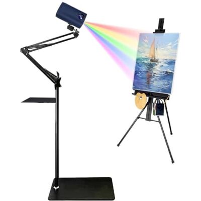 generic Proiettore artistico portatile intelligente per tracciare disegni e pittura, con telecomando e supporto, connessione WiFi e USB per trasferimento immagini(Blu,1.95m) generic Proiettore artistico portatile intelligente per tracciare disegni e pittura, con telecomando e supporto, connessione WiFi e USB per trasferimento immagini(Blu,1.95m)