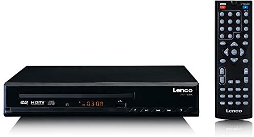 Lenco DVD-120BK Lettore DVD con HDMI e Scart Display LED Telecomando Riproduce da USB