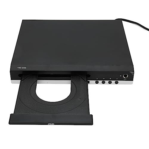 Bewinner Mini Lettore DVD, Lettore DVD Compatto HD 1080P con Uscita AV, Cavo HDMI e RCA Inclusi, Lettore CD DVD con Porta USB per TV Karaoke Projector (Spina UE)