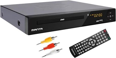 Manta Lettore DVD per televisori con connessione HDMI per televisori Ingresso USB con telecomando Lettore CD DVD Non Blueray DVD072