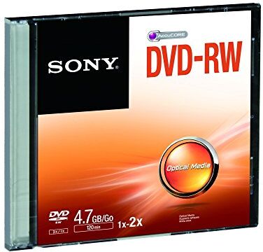 Sony DVD-Rw 2x 4.7gb 120 Min (Jewel Case Pz.1)