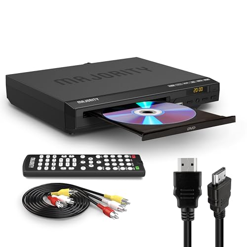 Majority Lettore DVD esterno per TV con porta HDMI   Connessione multipla e multiregione   Riproduzione tramite USB   Telecomando incluso