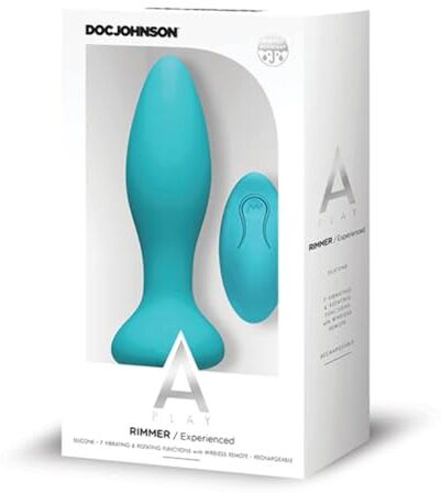 Doc Johnson Rimmer, Experienced, Rechargeable Silicone Anale Plug con Telecomando