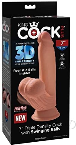 Pipedream KING COCK PLUS 3D COCK SWINGING BALLS 15.2 CM