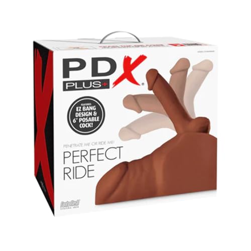 PDX PLUS+ PDX PLUS PERFECT RIDE MASTURBATOR PENIS AND ANUS BROWN