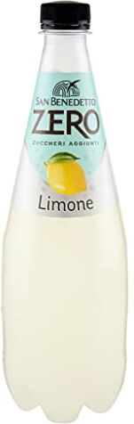 San Benedetto Limone Zero 12 bottiglie in PET senza zucchero, 75 cl, colore: limone