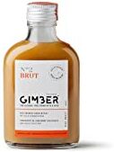 Gimber Brut N°2 concentrato di zenzero biologico 200 ml   Bevanda analcolica a base di zenzero, limone ed erbe   Estratto di zenzero premium   meno zucchero