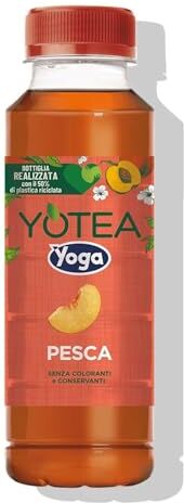 Yoga Yotea The Freddo Gusto Pesca Confezione da 12 Bottiglie Pet da 360 ml