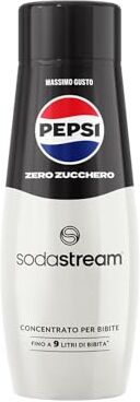 Sodastream Concentrato per la preparazione di bevande dissetanti gassate al gusto Pepsi Max. 440ml per preparare fino a 9 litri di bibita