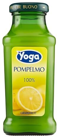 Generico Yoga Succo di Frutta Pompelmo 100% Confezione da 12 Bottiglie da 200 ml