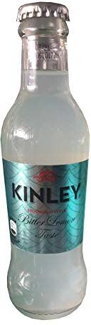 Kinley Bitter Lemon – 24 Bottiglie in Vetro da 200 ml, Limonata Amara, Per Drink Rinfrescanti e Dal Sapore Inconfondibile, 100% Riciclabile, Bevanda Analcolica