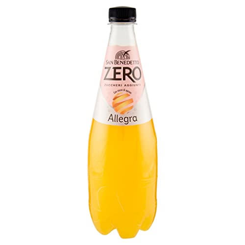 San Benedetto 12x  Allegra Aranciata Zero PET Senza Zucchero 0,75 L Limonata Arancione no Zucchero