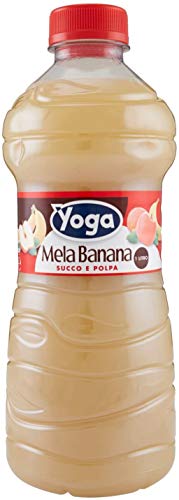 Yoga 6X  Succo Di Frutta Mela e Banana Mela Banana Succo Di Frutta Bevanda 1 Lt