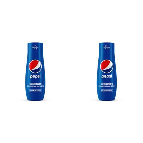 Sodastream Concentrato per Preparazione di Bevande Dissetanti Gassate al Gusto Pepsi, 440 ml (Confezione da 2)