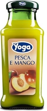 Generico Yoga Succo di Frutta Pesca e Mango Confezione da 24 Bottiglie da 200 ml