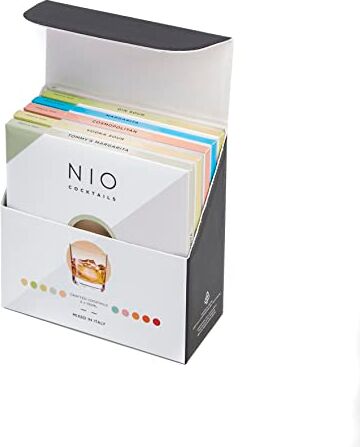 NIO Cocktails Box Cena e Drink a Casa, 5 Drink da 100ml già Miscelati, Pronti da Bere (Margarita, Gin Sour, Tommy's Margarita, Cosmopolitan, Vodka Sour), Gift Pack, 500ml