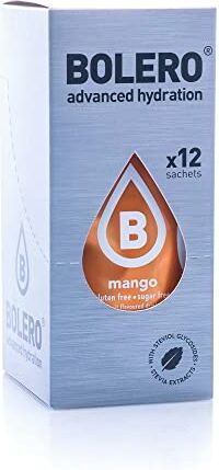 Bolero Bevanda solubile, gusto: mango, 12 bustine da 9 g