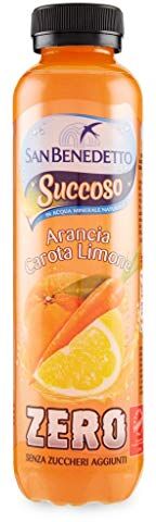 San Benedetto Succoso Zero ACE Orange Carota Limone Senza Zucchero PET Bottiglia 400ml Lt succo di frutta no zucchero