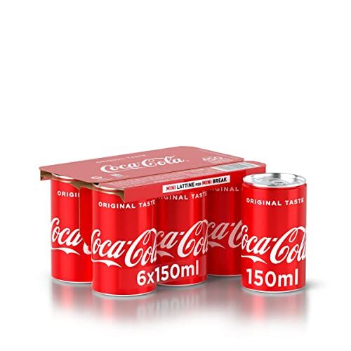 Coca-Cola Original Taste – 6 Lattine da 150 ml, Tutto il Gusto Originale di ,  Mini Lattine, Lattina 100% riciclabile, Bevanda Analcolica
