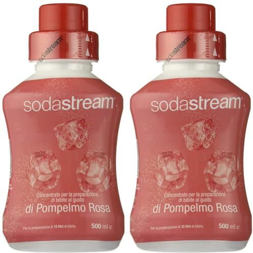 Sodastream , Concentrato per la preparazione di bibite al gusto di Pompelmo Rosa (Confezione da 2)