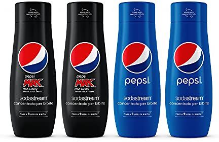 Sodastream Mix Concentrati X Pepsi + Pepsi Max Bundle, 1760 Millilitro