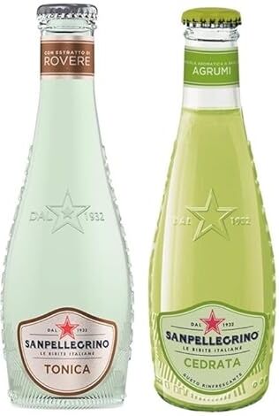 SanPellegrino Confezione da 48 confezioni di test San Pellegrino Cedrata bevanda analcolica + Tonica Rovere bevanda analcolica 20 cl bottiglia di vetro usa e getta