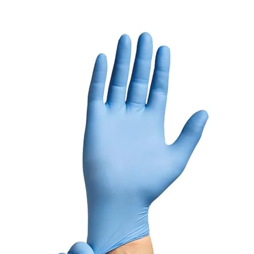 Generic SKDisposable Blue Nitrile Gloves Medium Box of 100