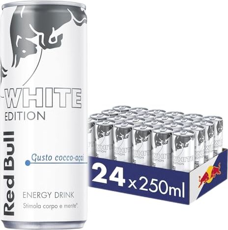 Bull Energy Drink, Gusto Cocco Açaí, 250 ml (24 Lattine)