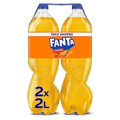 Fanta Refresco Familiar de Naranja  pack 2 Botellas 2 litros