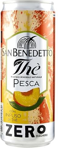 San Benedetto Zero The alla Pesca Confezione da 24 Lattine da 0,33 cl