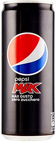 Pepsi Max, Bevanda Analcolica Gusto Cola, Zero Zucchero, Lattina Sleek, Formato da 24x0,33L