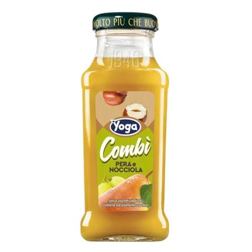 Yoga Succo di Frutta Combì Pera e Nocciola Confezione da 12 Bottiglie da 200 ml