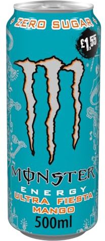 Monster Cable ULTRA FIESTA AL MANGO ENERGY DRINK 500ml REGNO UNITO UK