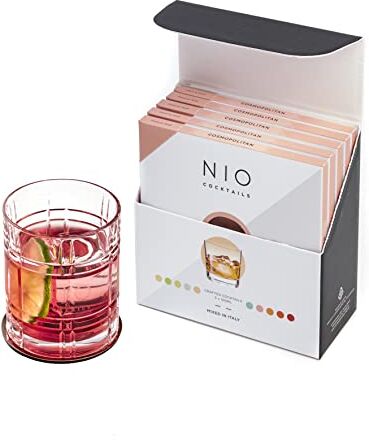 NIO Cocktails Drink Miscelati da 100ml l'uno, 5 Cosmopolitan (Vodka Ketel One, Cointreau, Sciroppo di Mirtilli Toschi, Acido Citrico Bio, 22% VOL.)