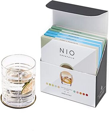 NIO Cocktails Box Amanti di Tequila e Rum, 5 Drink da 10cl già Miscelati, Pronti da Bere, a Base di Tequila e Rum (2 Margarita, 1 Tommy's Margarita, 2 Daiquiri), Gift Pack, 50cl