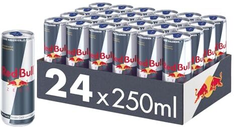 Bull Zero, Bevanda Energetica, Senza Zucchero 24 Lattine 250ml (Totale 6000ml)