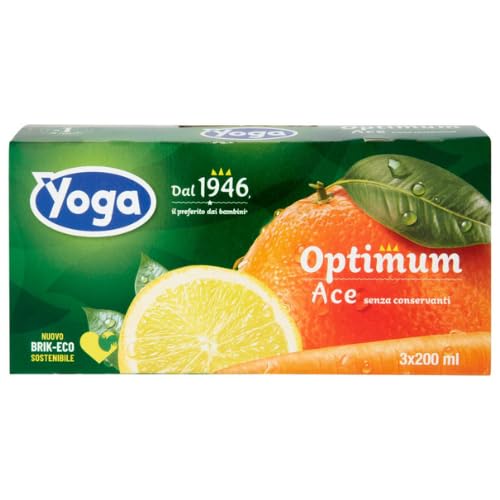 Generic Succo di Frutta Yoga Optimum Ace 8 Pezzi da 3 x 200 ml