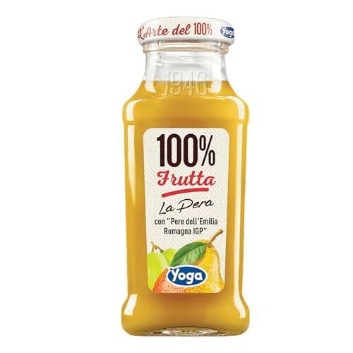 Yoga Succo di Frutta Pera 100% Confezione da 12 Bottiglie da 200 ml