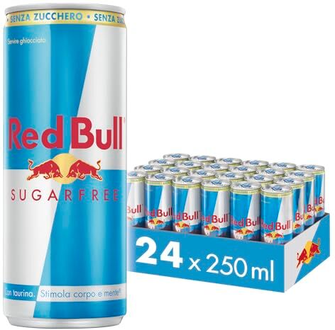 Bull Energy Drink, Senza Zuccheri, 250 ml (24 Lattine)