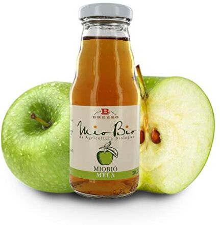 Brezzo Succo di Frutta Alla Mela, In Vetro, 12 Bottigliette Da 200 Ml, Tot. 2,4 Litri