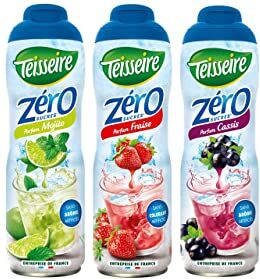 Teisseire 3 sciroppi senza zucchero Mojito Fragola Ribes nero 3X0.6L