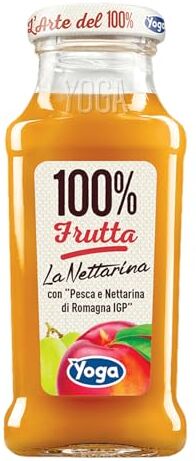 Yoga Succo di Frutta Pesca 100% Confezione da 12 Bottiglie da 200 ml