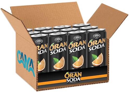 CAIYA 12X Oransoda L'Originale Aranciata Italiana Oran Soda 330ml [12 Lattine] Drink Summer 2023