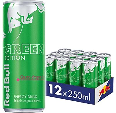 Bull Energy Drink, Gusto Dragon Fruit, 250 ml (12 Lattine)