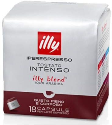 Illy 216 Cialde Capsule Caffe'  Iperespresso Tostato Intenso Ex Tostatura Scura Originali