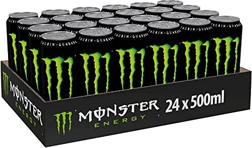 Generico Monster Energy Bevanda Energetica Lattina, 500 ml, Monster Energy Drink 500 ml (Energy Drink, 24 Lattine)