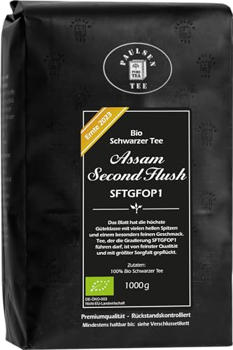 Tee Tè nero biologico Assam Second Flush SFTGFOP1 1000g, Paulsen Tea
